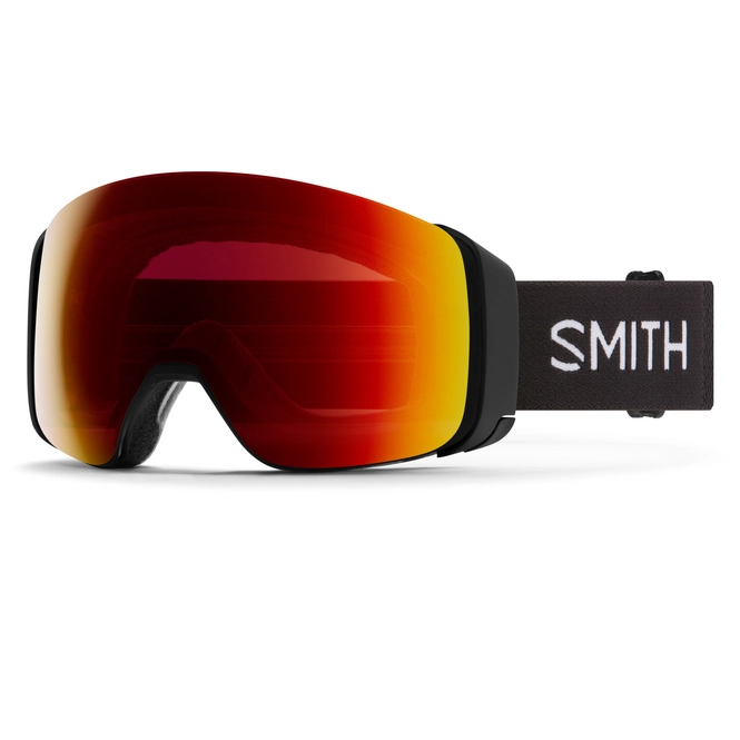 Ski Goggles Smith 4D Mag Black / ChromaPop Sun Red Mirror / ChromaPop Storm Yellow Flash