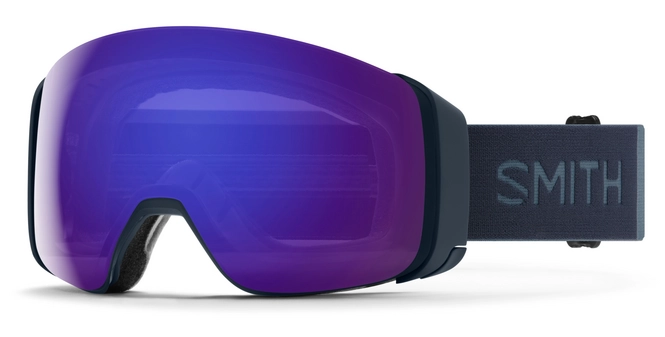 Ski Goggles Smith 4D Mag French Navy / ChromaPop Everyday Violet Mirror / ChromaPop Storm Rose