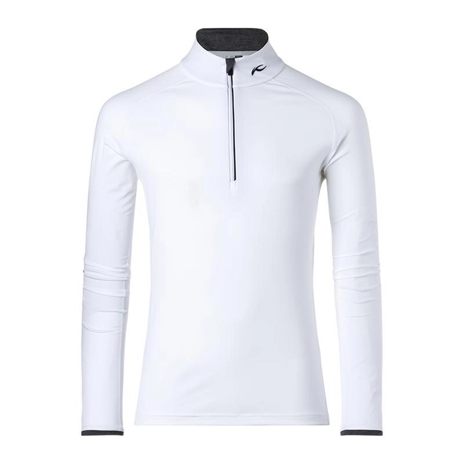 Ski Sweatshirt KJUS Men Feel Halfzip White