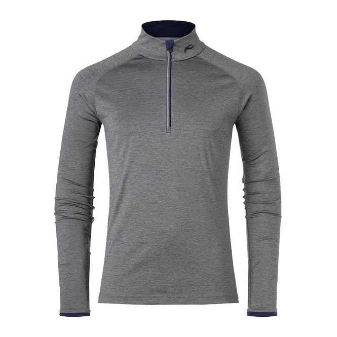 Ski Sweatshirt KJUS Men Feel Halfzip Steel Grey Mel