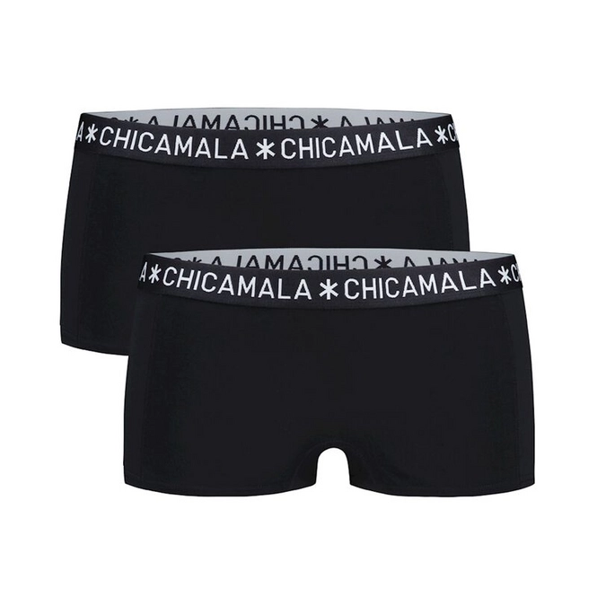 Boxers Muchachomalo Women Solid Black Black (2 pc)