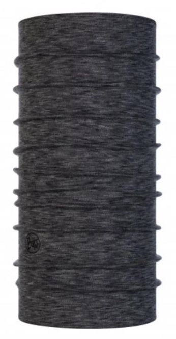 Neck Warmer Buff Midweight Merino Graphite Multi Stripes