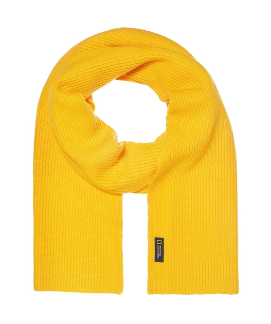 Scarf National Geographic Knitted Scarf Lemon Chrome