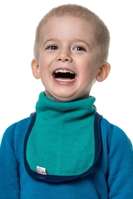 Neck Warmer Woolpower Kids Mock Turtleneck 200 Turtle Green (Small)