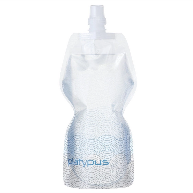 Water Pouch Platypus SoftBottle Push Cap Pull Cap Waves 1L