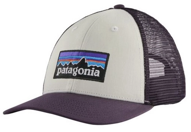 Cap Patagonia Unisex P6 Logo LoPro Trucker Hat White w/Piton Purple