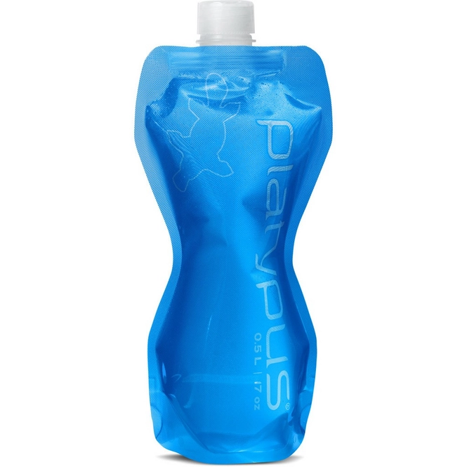 Water Pouch Platypus SoftBottle Closure Cap Blue 0.5L