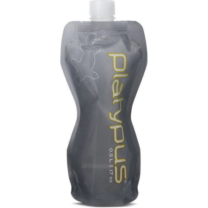 Water Pouch Platypus SoftBottle Closure Cap Grey 0.5L