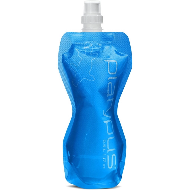 Water Pouch Platypus SoftBottle Push Cap Pull Cap Blue 0.5L