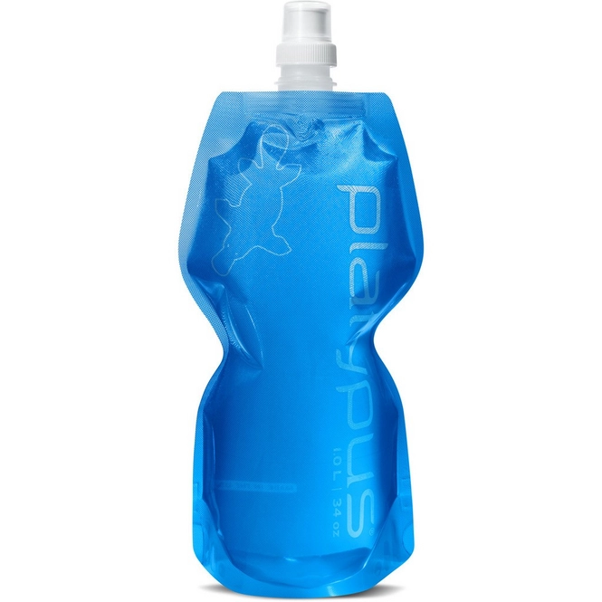 Water Pouch Platypus SoftBottle Push Cap Pull Cap Blue 1L