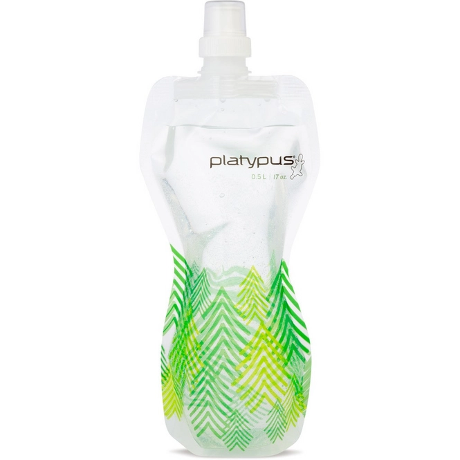 Water Pouch Platypus SoftBottle Push Cap Pull Cap Trees 0.5L