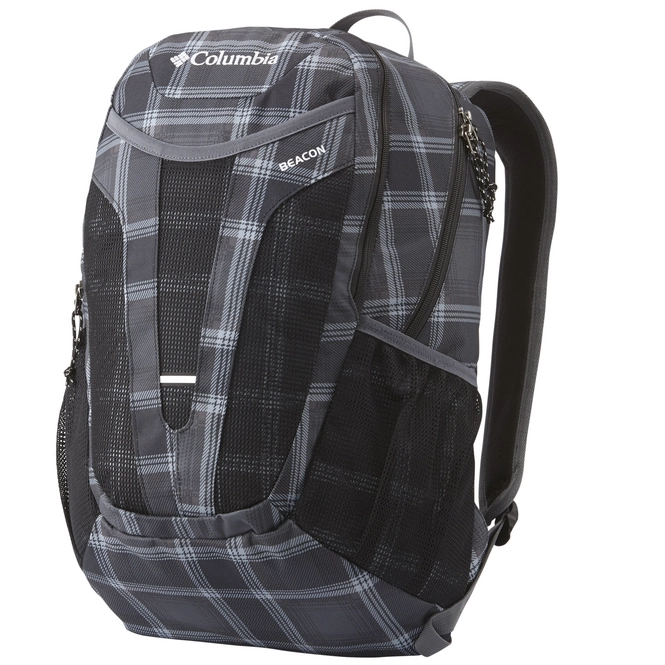 Backpack Columbia Beacon Daypack 24L Black Plaid Black