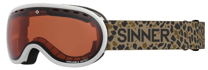 Ski Goggles Sinner Kids Vorlage S Matte White / Orange Sintec Vent