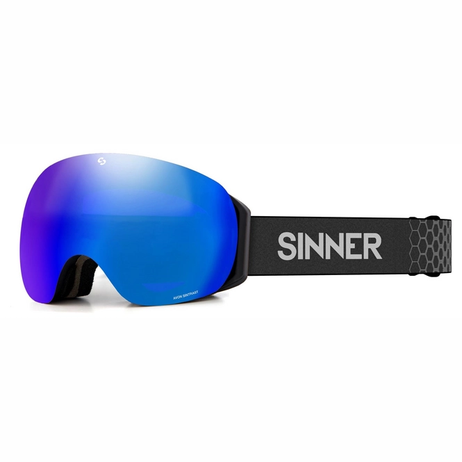 Ski Goggles Sinner Avon Matte Black / Blue Sintrast + Orange Sintrast