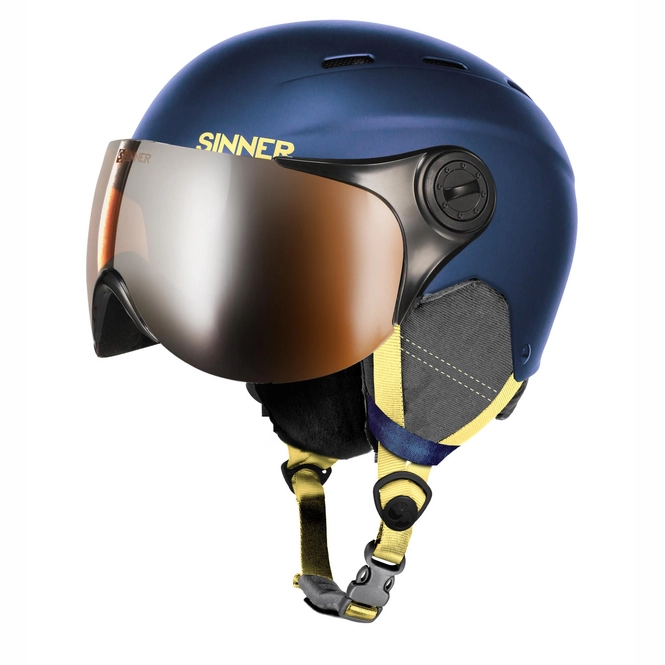 Ski Helmet Sinner Typhoon Visor Matte Dark Blue 2020