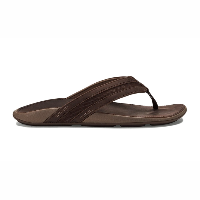Flip Flops Olukai Men Ikoi Dark Wood Dark Wood