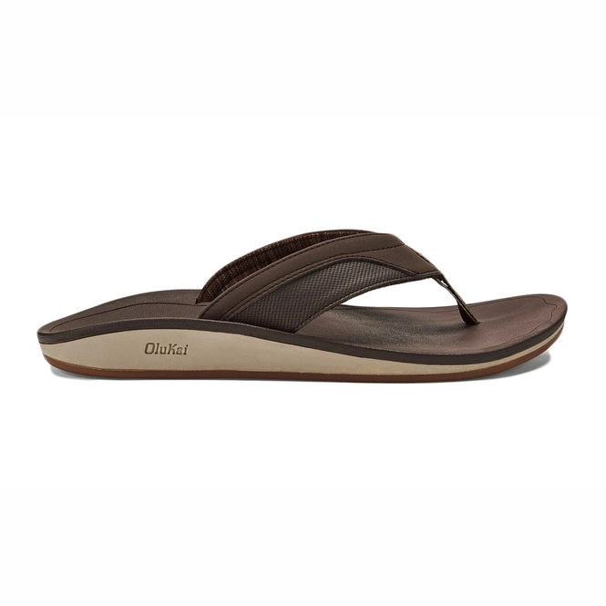 Flip Flops Olukai Men Nohona Dark Wood Dark Wood