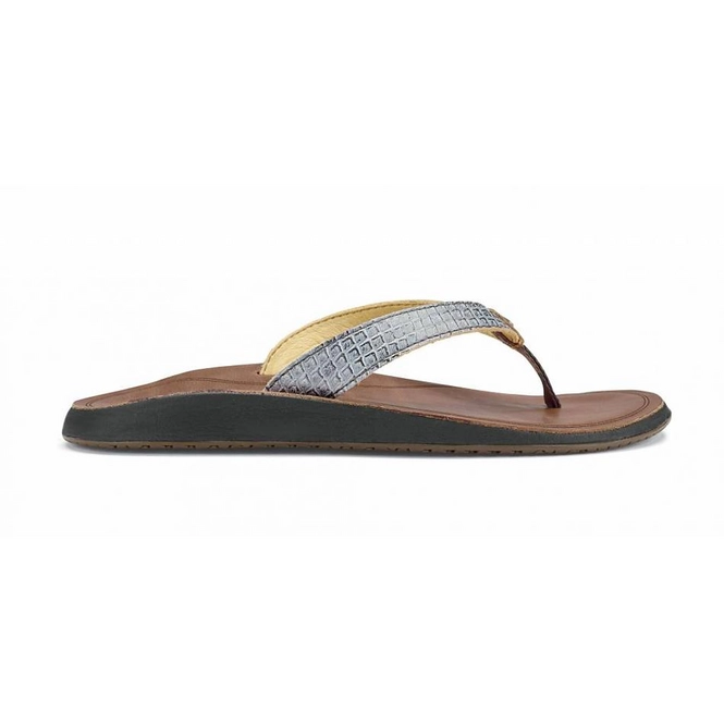 Flip Flops Olukai Women Pua Pewter Sahara