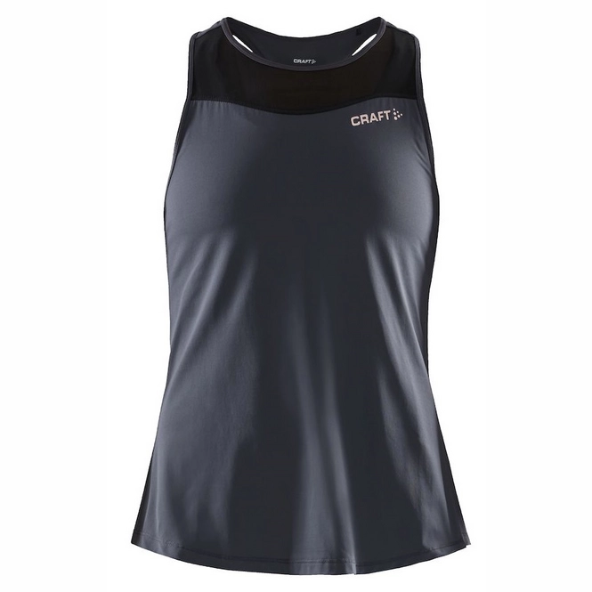 Vest Top Craft Women Charge St Singlet Asphalt Touch