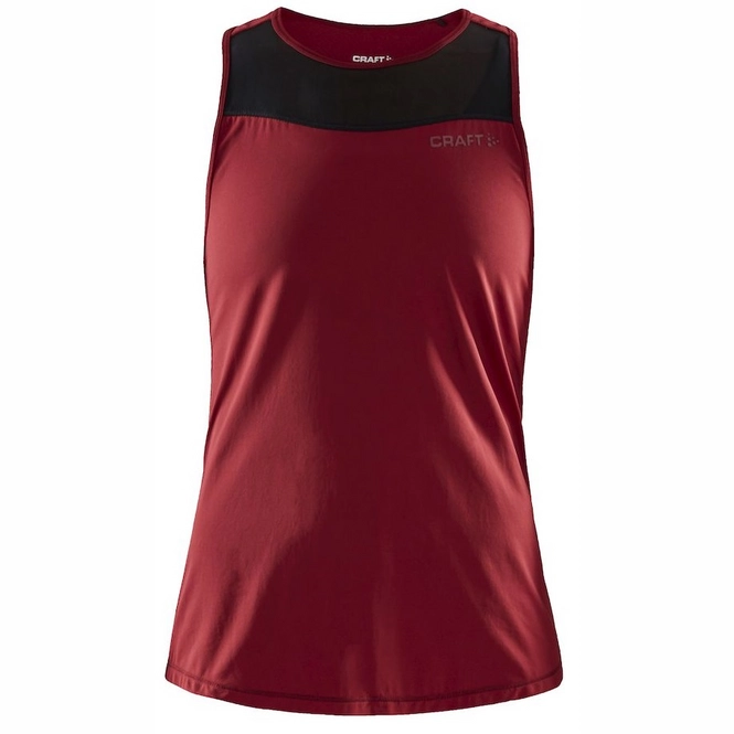 Vest Top Craft Women Charge St Singlet Rhubarb