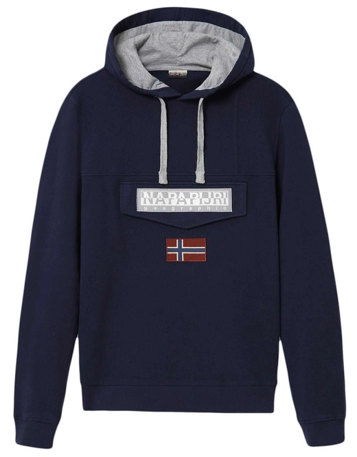 Hoodie Napapijri Men Burgee Summer 2 Medieval Blue