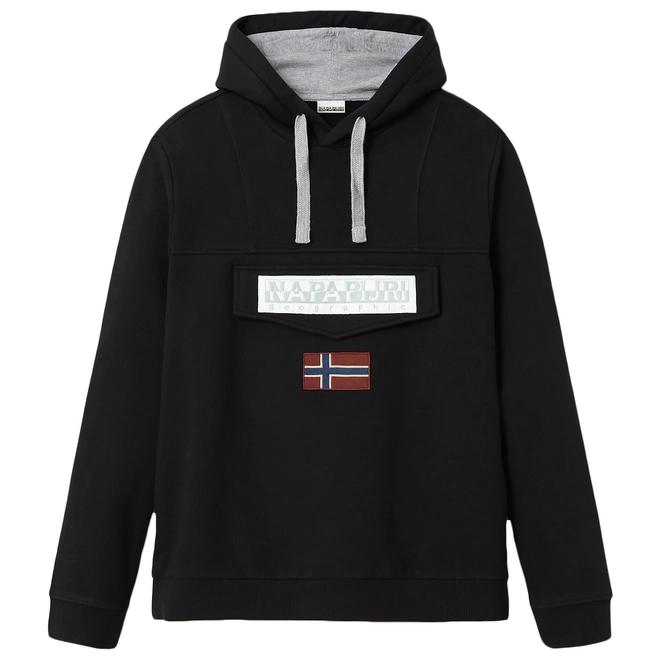Hoodie Napapijri Men Burgee Win Black