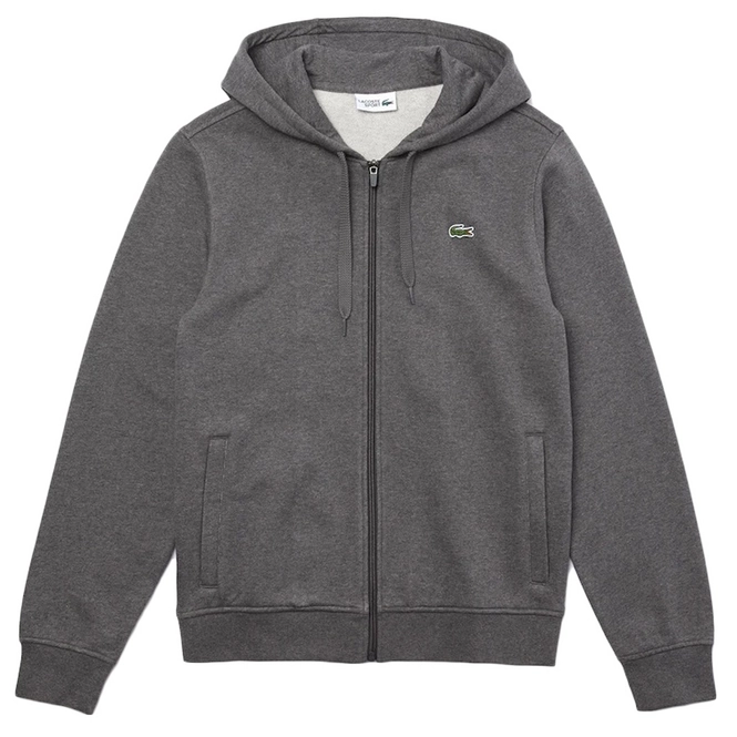 Hoodie Lacoste Men SH1551 Hooded Sweatshirt Flamed Grey / Dark Grey