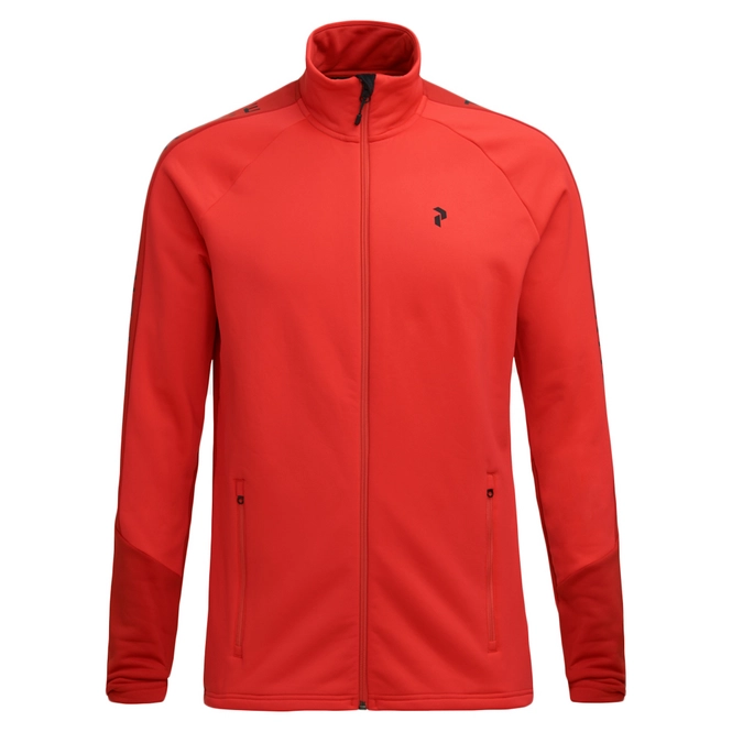 Sweatshirt Peak Performance Men Rider Zip Polar Red