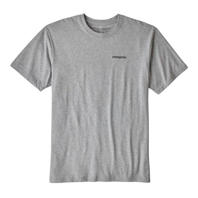 T-Shirt Patagonia Men's Line Logo Badge Responsibili-Tee Drifter Grey Smoulder Blue
