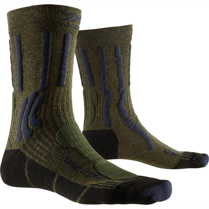 Walking Socks X-Socks Men Trek X CTN Green Blue