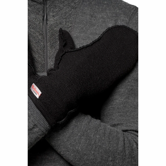 Mittens Woolpower Unisex Thin 400 Black