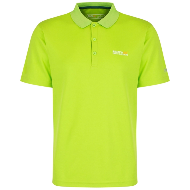 Polo Shirt Regatta Mens Maverik III Lime Zest Green
