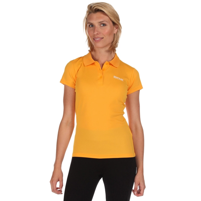 Polo Shirt Regatta Womens Maverik III Gold Heat