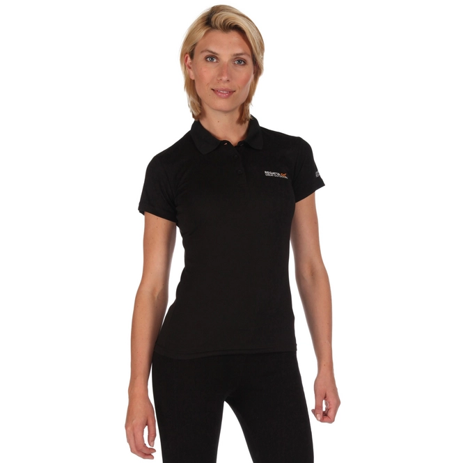 Polo Shirt Regatta Womens Maverik III Black