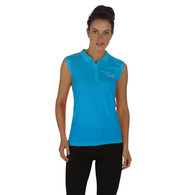 Polo Shirt Regatta Womens Tima Fluro Blue