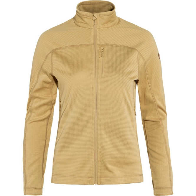 Cardigan Fjallraven Women Abisko Lite Fleece Jacket Dune Beige