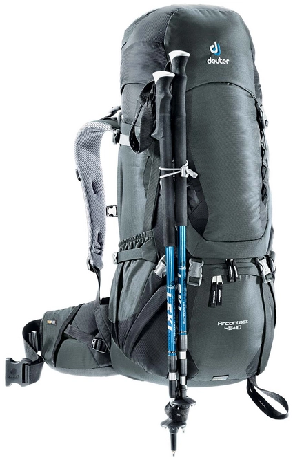 Backpack deuter Aircontact 45 + 10 Granite Black