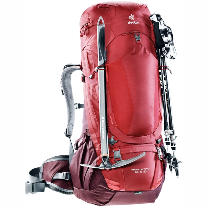 Backpack deuter Aircontact Pro 55 + 15 SL Cranberry Aubergine