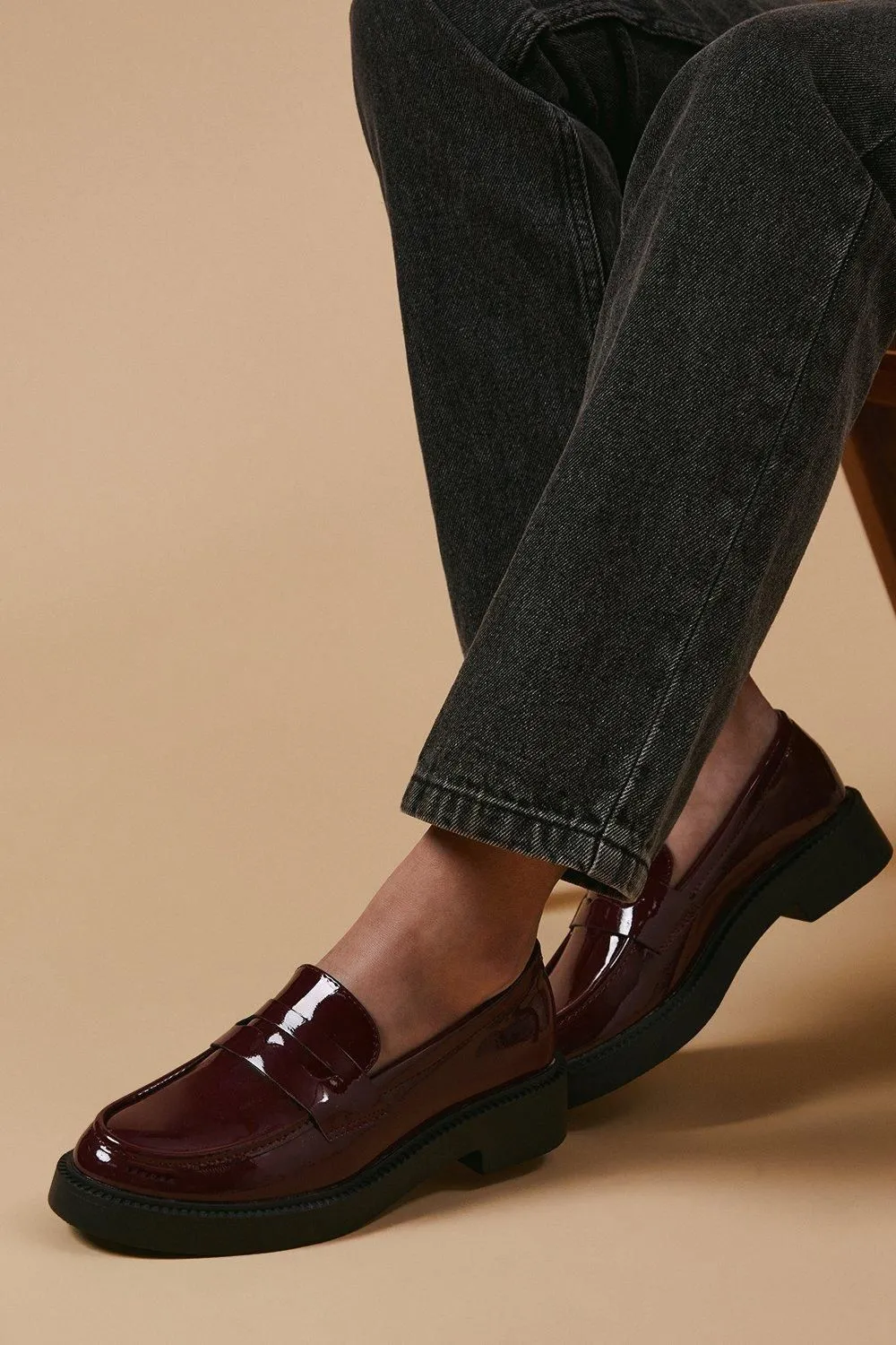 Bettie Patent Chunky Loafers