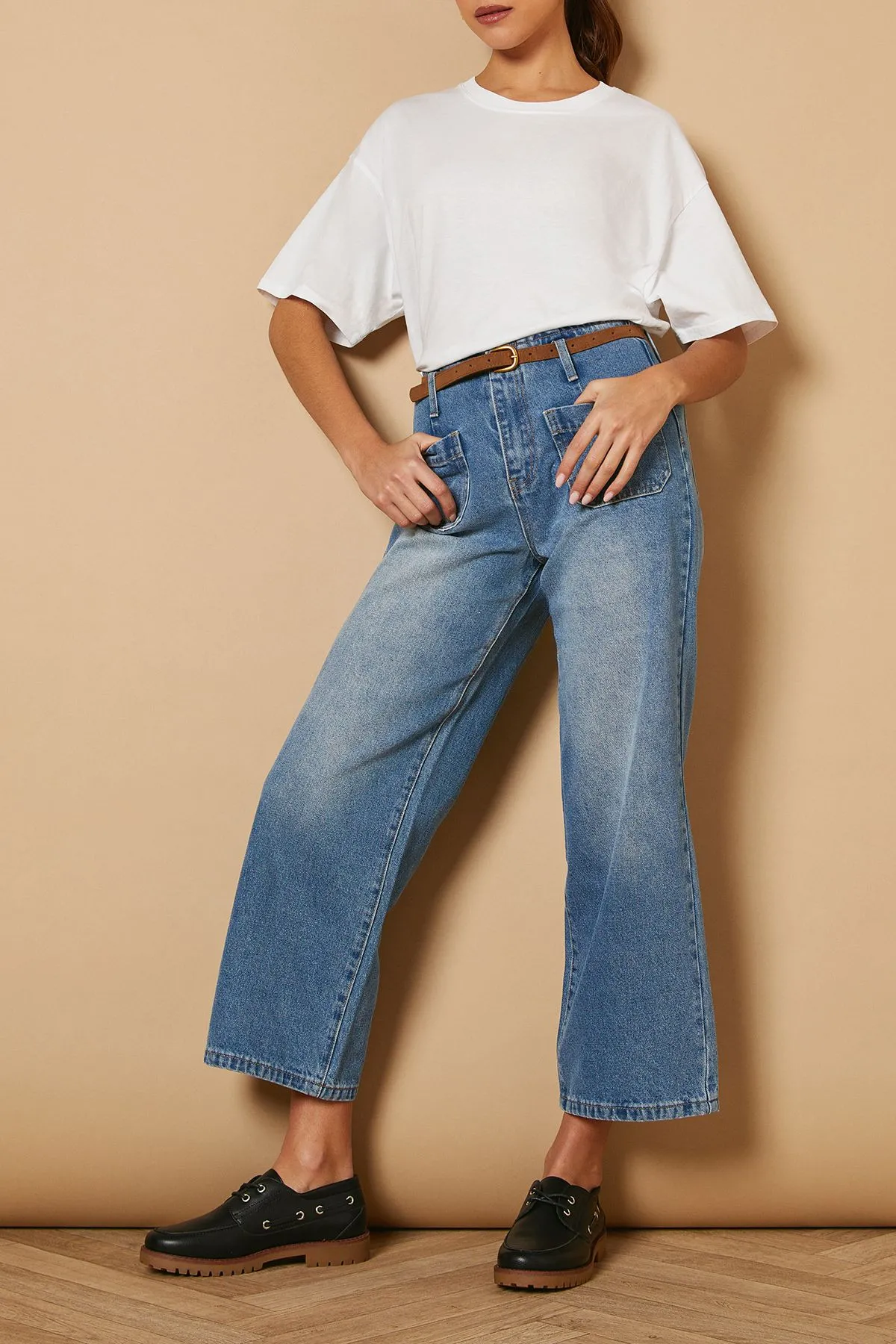 Celestine Faux Leather Lace Up Boat Shoes