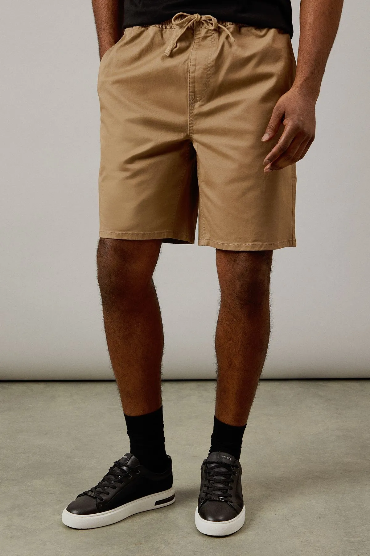 Stone Drawstring Chino Shorts