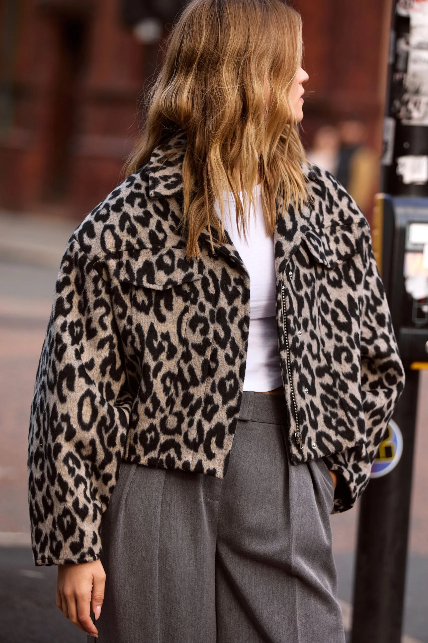 Animal Wool Blend Trucker