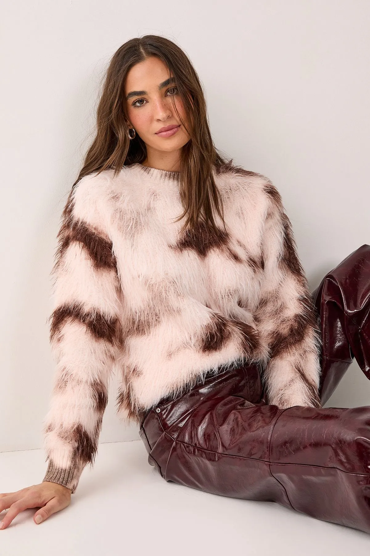 (AZ)Fluffy Tie Dye Jumper