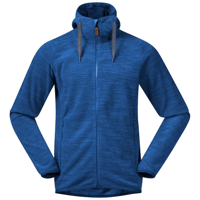 Hoodie Bergans Men Hareid Fleece Dk Riviera Blue Mel