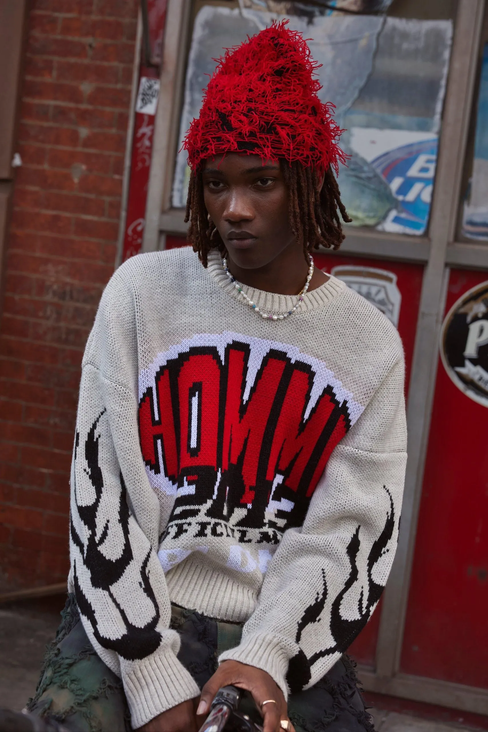 Boxy Drop Shoulder Moto Jumper