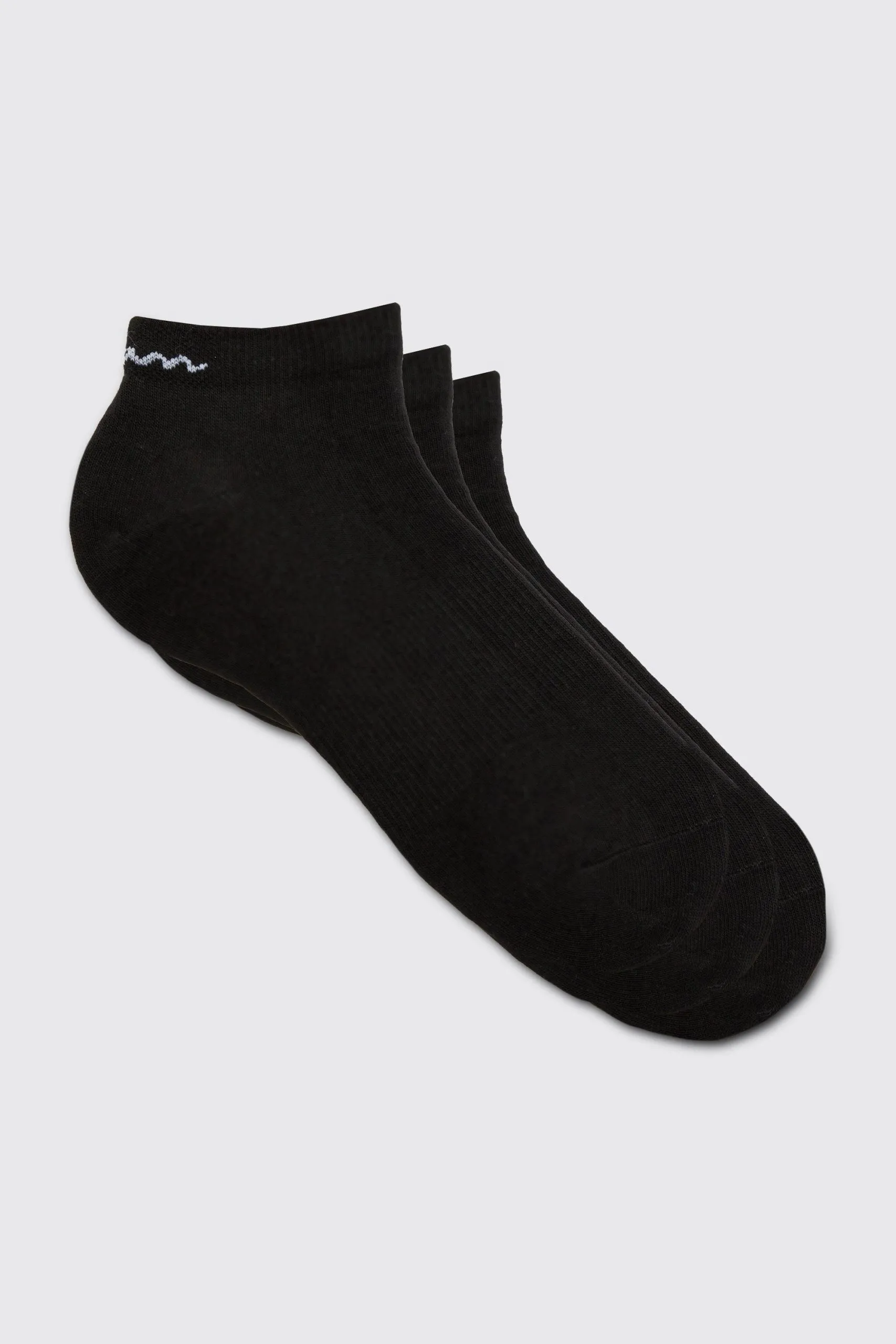 3 Pack Man Signature Trainer Socks