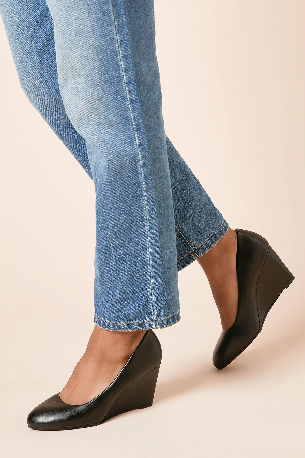 Duke Wedge Court Shoes