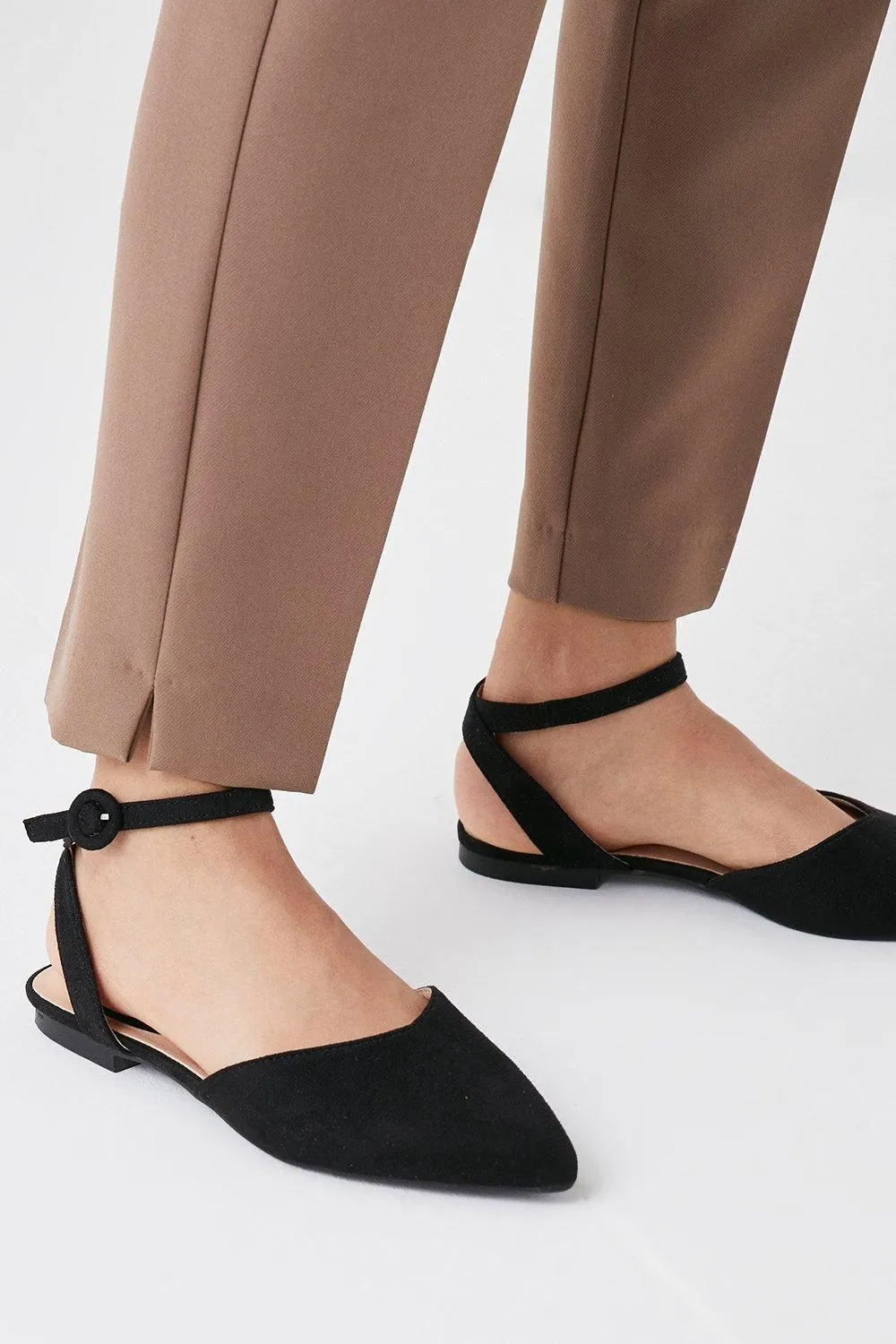 Wide Fit Poppy Open Ballet Flats