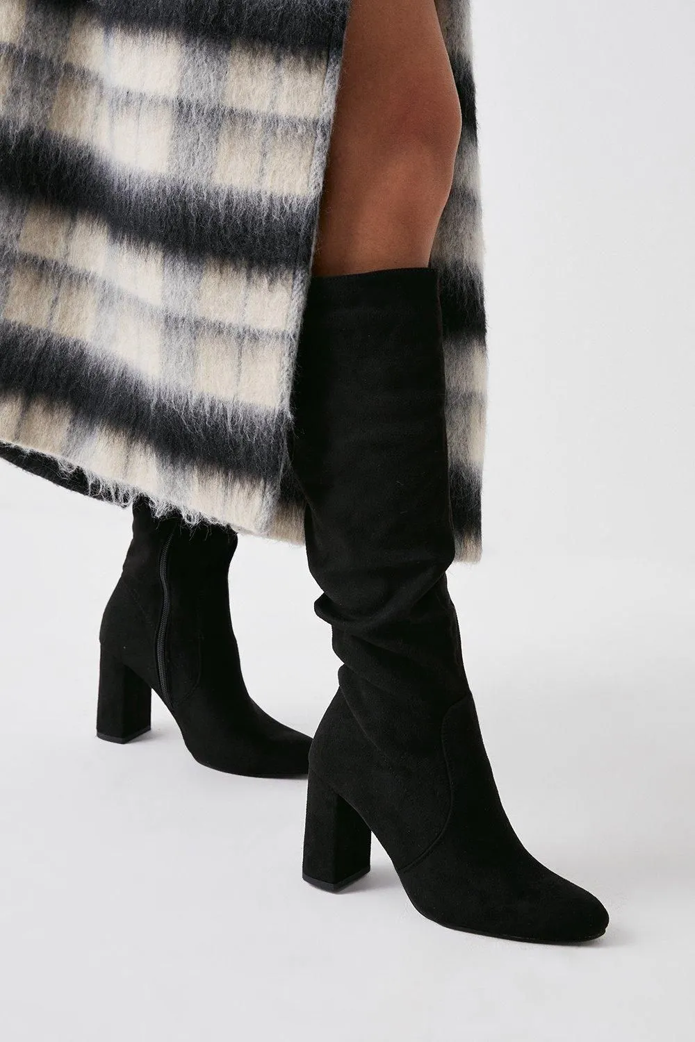 Keris Ruched Knee High Boots