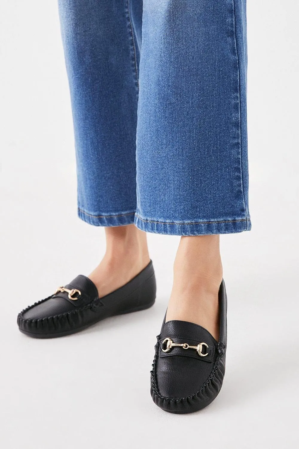 Good For The Sole: Wide Fit Nina Comfort Snaffle Detail Loafers